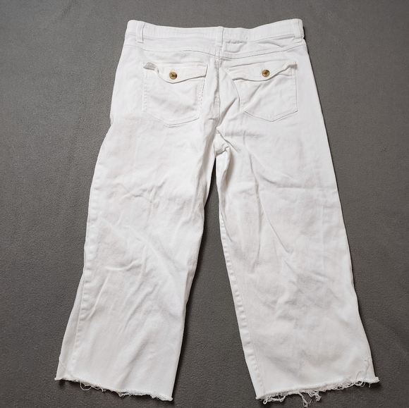 Curve Appeal Women's High Rise Wide Leg Crop Comfort Waist Sz 16 / 33 - Picture 2 of 9